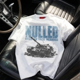 Áo thun trắng in xe tăng NULLED Battlefield Tee N-T3124-N-T00-T