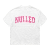 Áo thun xược màu trắng NULLED Pink Varsity Tee | N-T375-HC-KAT1-T