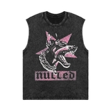 Áo ba lỗ họa tiết doberman NULLED Cyber Doberman Graphic Tee |  N-T391-HC-T14-D