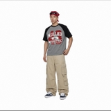 Áo thun đen in số đỏ NULLED Athletic Varsity Tee N-T3143-N-T00-D