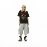 Áo thun đen in chó doberman NULLED Cerberus Hound Tee N-T3132-N-T00-D
