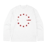 Áo dài tay trắng vòng sao NULLED Star Circle Tee N-T3115-HC-T16-T