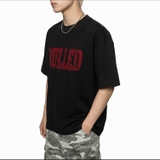 Áo thun đen in chữ NULLED Gothic Logo Tee N-T3139-N-T00-D
