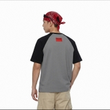 Áo thun đen in số đỏ NULLED Athletic Varsity Tee N-T3143-N-T00-D