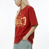 Áo thun đỏ in chữ NULLED Grunge Star Tee N-T3126-N-T00-DO
