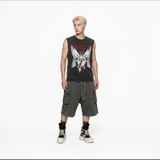 Áo thun đen in hình NULLED Gothic Angel Tee N-T3137-N-T00-D