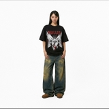 Áo thun đen in hình NULLED Gothic Angel Tee N-T3137-N-T00-D