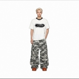 Áo thun xanh biển in NULLED Smoke Spray Tee N-T3144-N-T00-XB