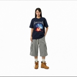 Áo thun đen in lửa NULLED Certain Chaos Tee N-T3142-N-T00-D