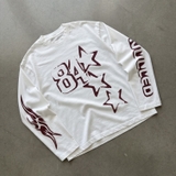 Áo tay dài trắng NULLED Star Number Longsleeve N-T3198-HC-T10-T
