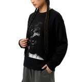 Áo tanktop wash đen NULLED Halftone Portrait Tee | N-T381-HC-T14-D