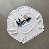 Áo dài tay trắng  NULLED Night City Longsleeve Tee N-T3187-HC-T16-T