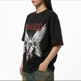 Áo thun đen in hình NULLED Gothic Angel Tee N-T3137-N-T00-D