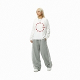 Áo dài tay trắng vòng sao NULLED Star Circle Tee N-T3115-HC-T16-T