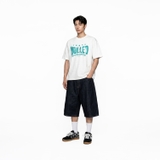 Áo thun đen in chữ NULLED Cyan Grunge Tee N-T3130-N-T00-D