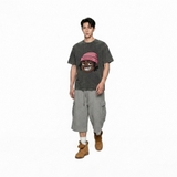 Áo thun trắng in mặt người NULLED Pink Beanie Tee N-T3111-N-T00-T