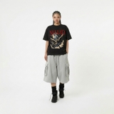 Áo sát nách xám in thiên thần NULLED Fallen Angel Tee N-T3133-HC-T14-D