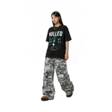 Áo thun đen cyber NULLED Cyber Matrix Tee N-T3105-N-T00-D