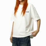 Áo thun trắng form boxy NULLED Crackle Emblem Tee | N-T394-N-T00-T