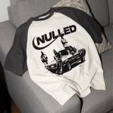 Áo thun raglan in NULLED Cyber Rider Tee N-T3127-HC-T6-TX