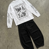 Áo dài tay trắng NULLED Gothic Angel Longsleeve N-T3176-HC-T16-T