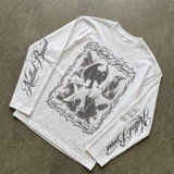Áo dài tay trắng NULLED Gothic Angel Longsleeve N-T3176-HC-T16-T