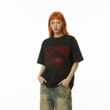 Áo thun đen xe đua hoàng hôn NULLED Lost Highway Tee N-T3135-N-T00-D