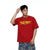 Áo thun đỏ đô in sao NULLED Vietnam Star Tee N-T3123-N-T00-DO