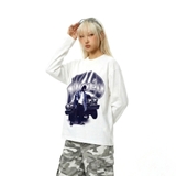 Áo thun trắng hiphop NULLED Lowrider Rider Tee N-T3109-N-T00-T