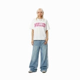 Áo thun xược màu trắng NULLED Pink Varsity Tee | N-T375-HC-KAT1-T