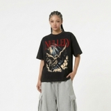 Áo sát nách xám in thiên thần NULLED Fallen Angel Tee N-T3133-HC-T14-D