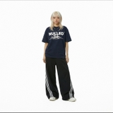 Áo thun đen wash in chữ NULLED Peak Graphic Tee N-T3128-HC-T13-D