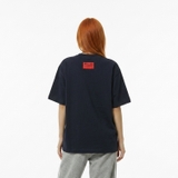 Áo thun xanh than in chữ NULLED Cyan Grunge Tee  N-T3130-N-T00-NA