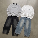 Áo tay dài kẻ sọc NULLED Classic Script Longsleeve N-T3210-KS
