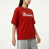 Áo thun xanh cobalt NULLED Vietnamese Typography Tee N-T3121-N-T00-CB