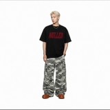 Áo thun đen in chữ NULLED Gothic Logo Tee N-T3139-N-T00-D