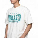 Áo thun đen in chữ NULLED Cyan Grunge Tee N-T3130-N-T00-D