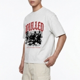 Áo thun xám tiêu in gothic NULLED Gothic Block Tee N-T3103-N-T00-XT