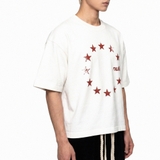 Áo thun trắng vòng sao NULLED Star Circle Tee N-T3115-N-T00-T
