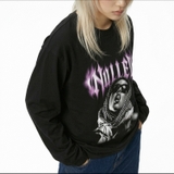 Áo thun dài tay đen NULLED Cyber Girl Tee N-T3152-HC-T10-D