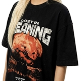 Áo thun đen NULLED Lost Meaning Tee N-T3117-N-T00-D
