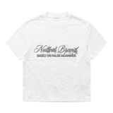 Áo thun cotton xước NULLED Charcoal Grunge Script | N-T383-HC-KAT1-T
