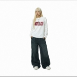 Áo thun đen in chữ NULLED Gothic Logo Tee N-T3139-N-T00-D