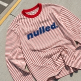 Áo tay dài sọc trắng đen in NULLED Minimal Tag Longsleeve N-T3145-HC-T17-TVD