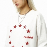 Áo dài tay trắng vòng sao NULLED Star Circle Tee N-T3115-HC-T16-T