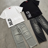 Áo thun trắng in NULLED Side NLD Pattern Tee N-T3150-N-T00-T