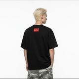 Áo thun đen in chữ NULLED Gothic Logo Tee N-T3139-N-T00-D