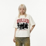 Áo thun trắng in gothic NULLED Gothic Block Tee N-T3103-N-T00-T