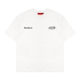Áo thun trắng form boxy NULLED Crackle Emblem Tee | N-T394-N-T00-T