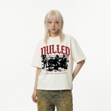 Áo thun xám tiêu in gothic NULLED Gothic Block Tee N-T3103-N-T00-XT